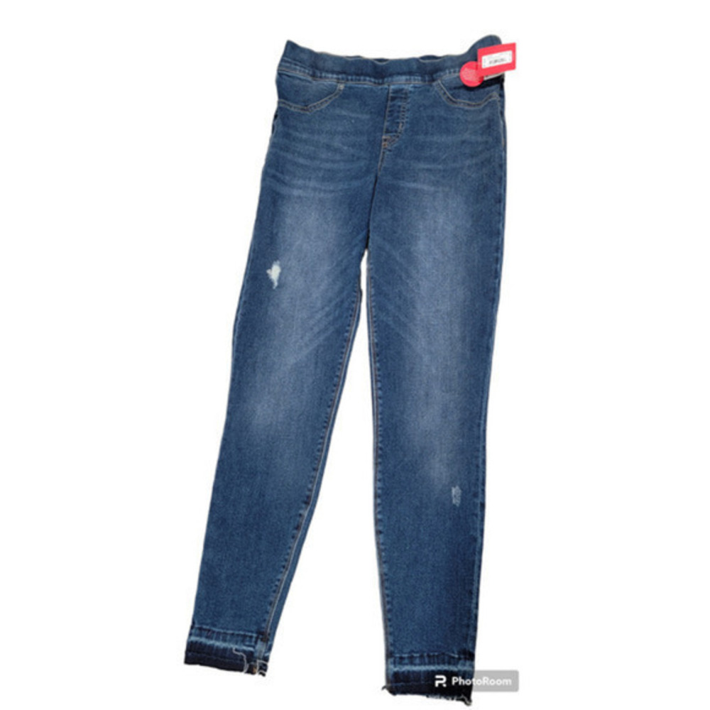SPANX Distressed Denim Leggings Medium Wash size Medium Pull-On Shaping Everyday